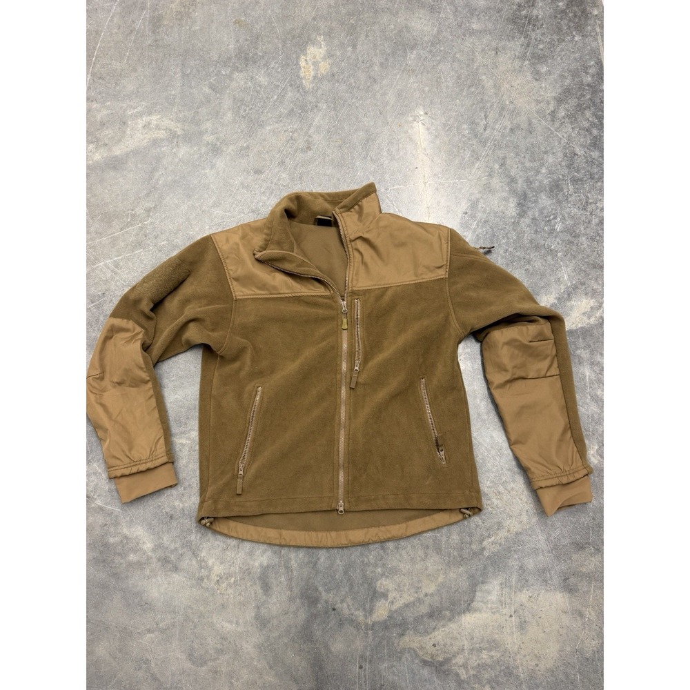 Condor Alpha Micro Fleece Jacket Mens XL Brown Nine Line Tactical Full Zip